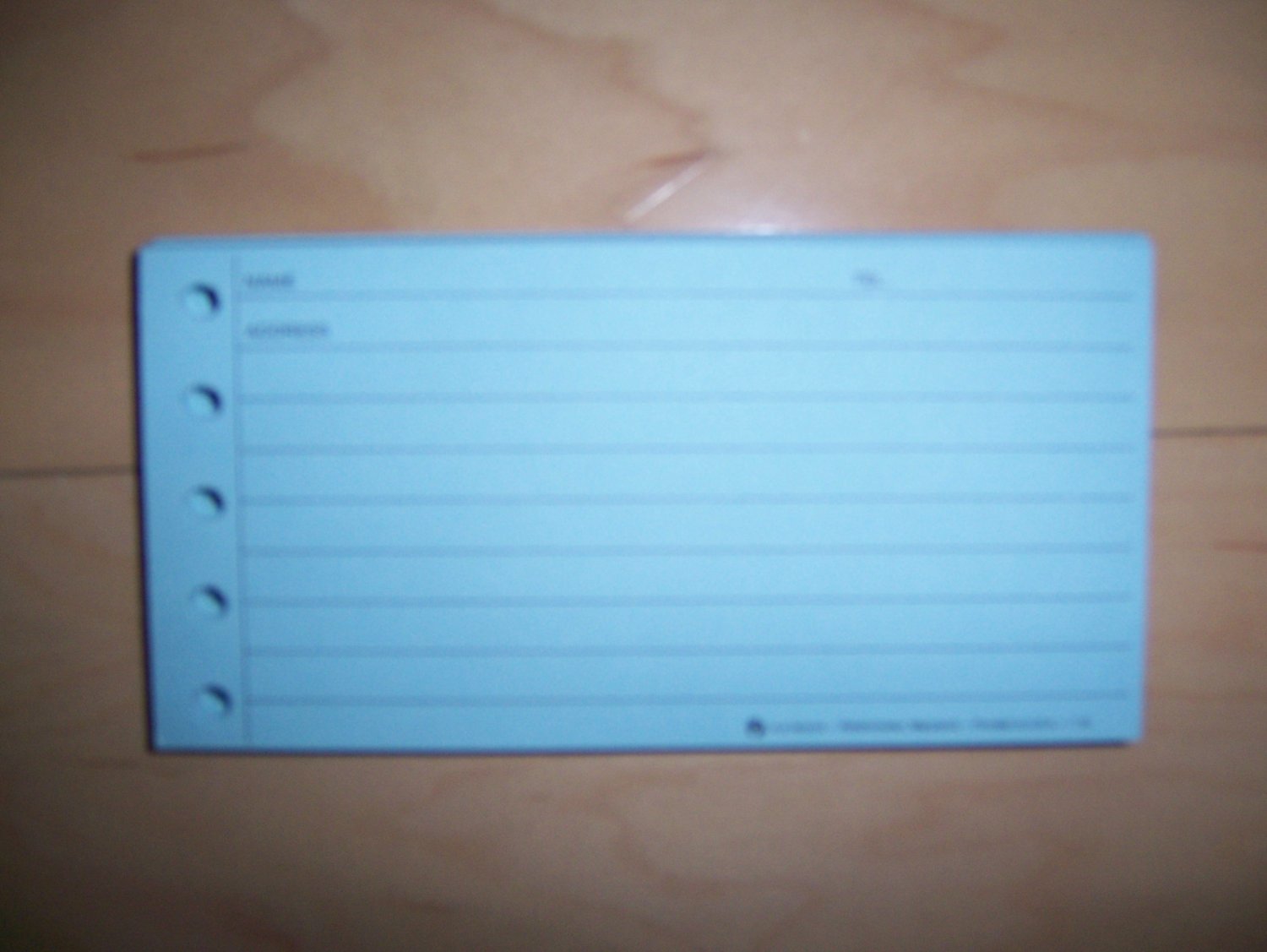 Name/Address/Phone Sheets BNK975
