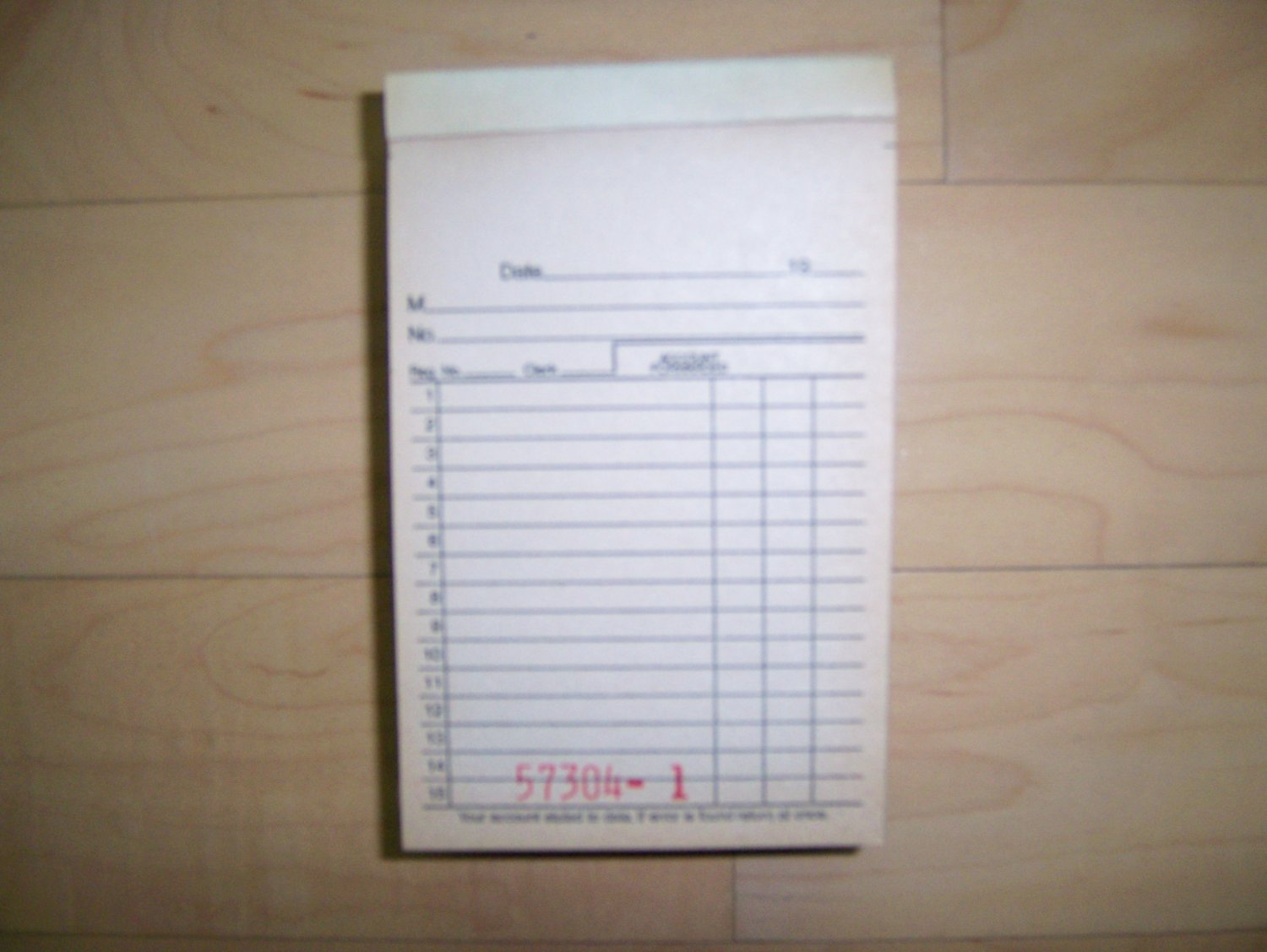 Sales Book Padded Sheets w Duplicates 50 To Pad BNK977