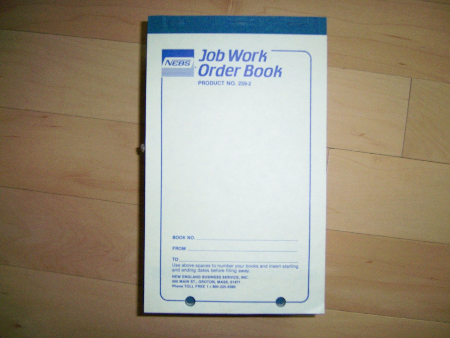Job/Work Order Padded Forms w Job Costs BNK979
