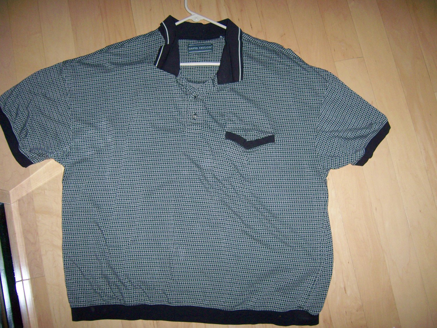 Polo Shirt Black/Tan XXL By David Taylor BNK1022