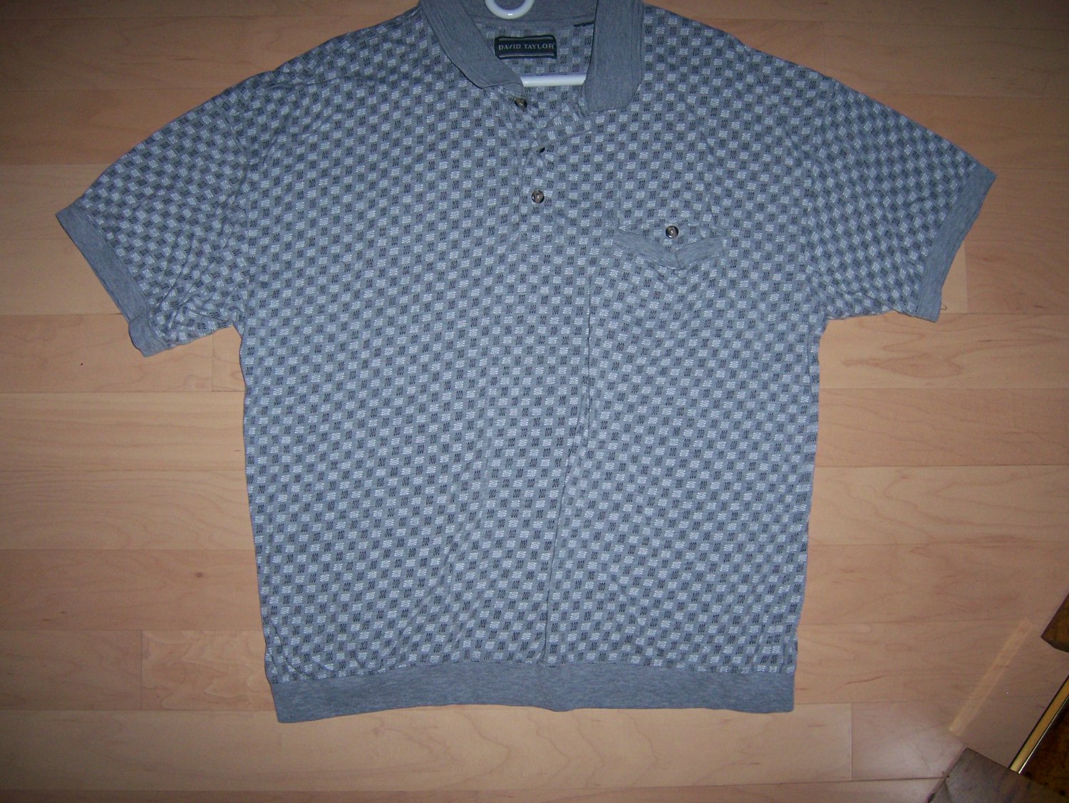Polo Shirt Grey Black XXL By David Taylor BNK1025