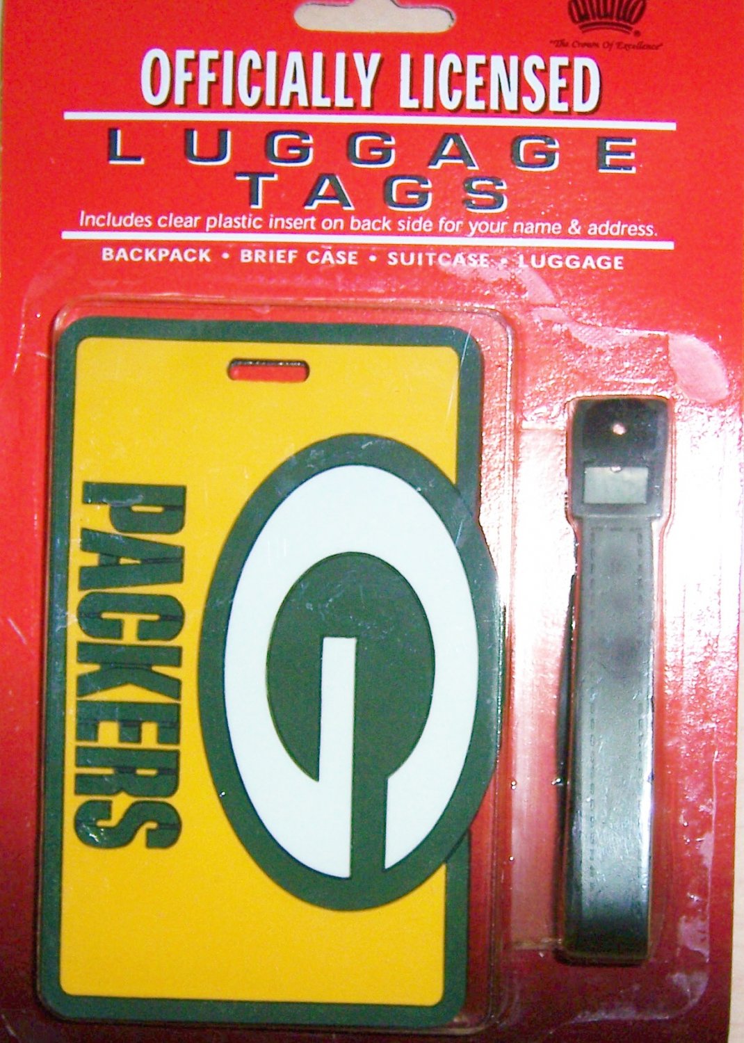 GreenBay Packers Luggage Tag by Fan Gear BNK1055