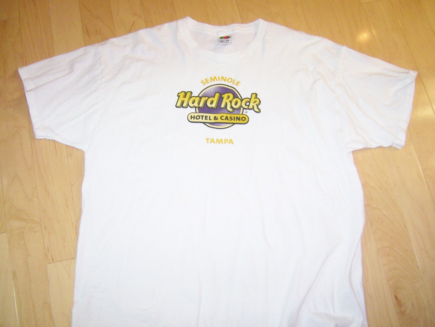 T Shirt White with Hard Rock Logo 2XL BNK1062
