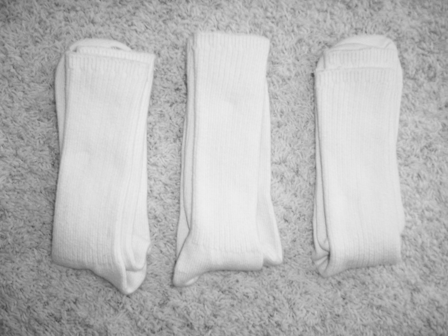 Men's Crew Socks Size 10-13 White BNK1111