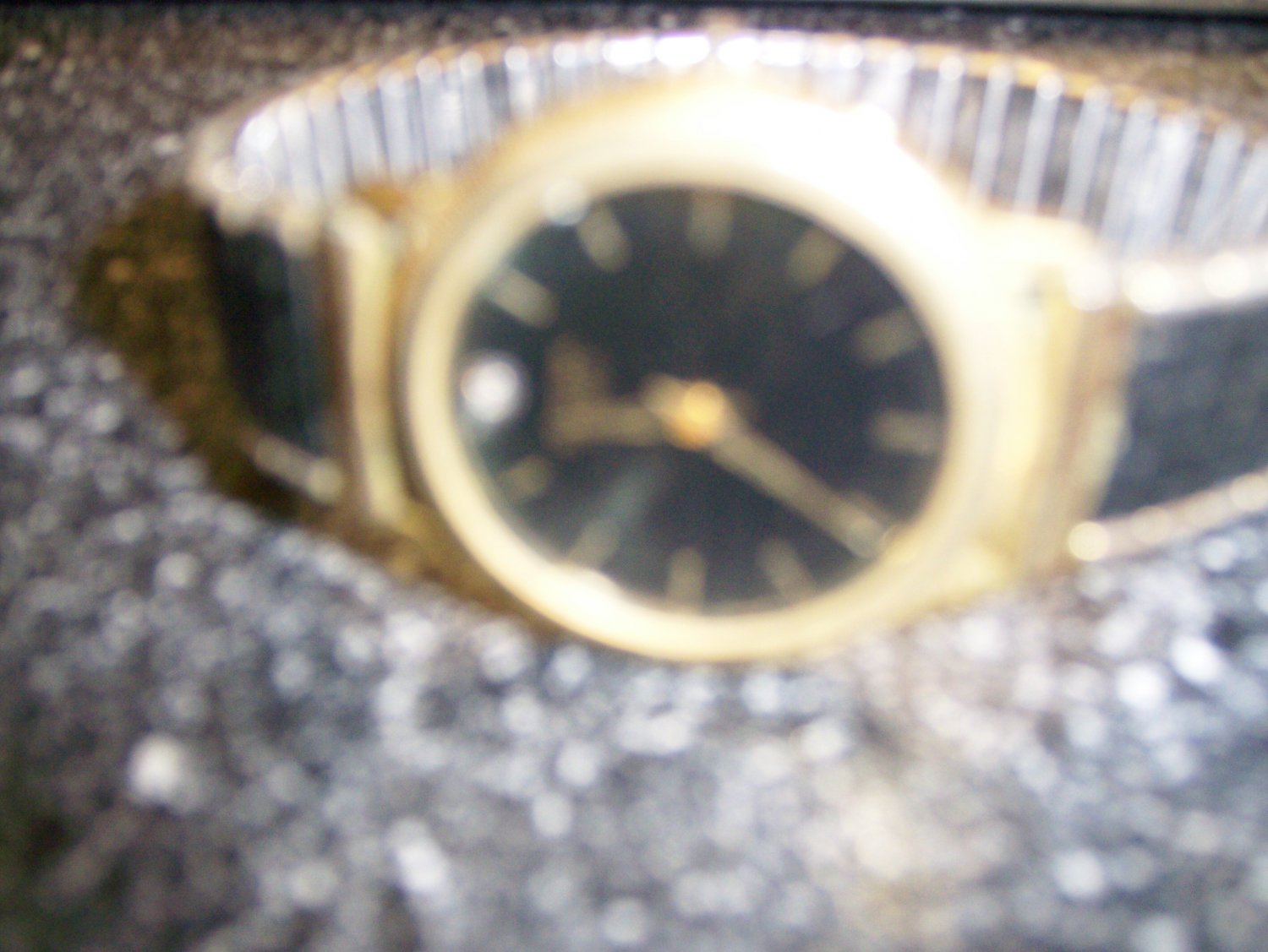 Men's Bulova Quartz Blk/Gold Watch W Expansion Band BNK1122