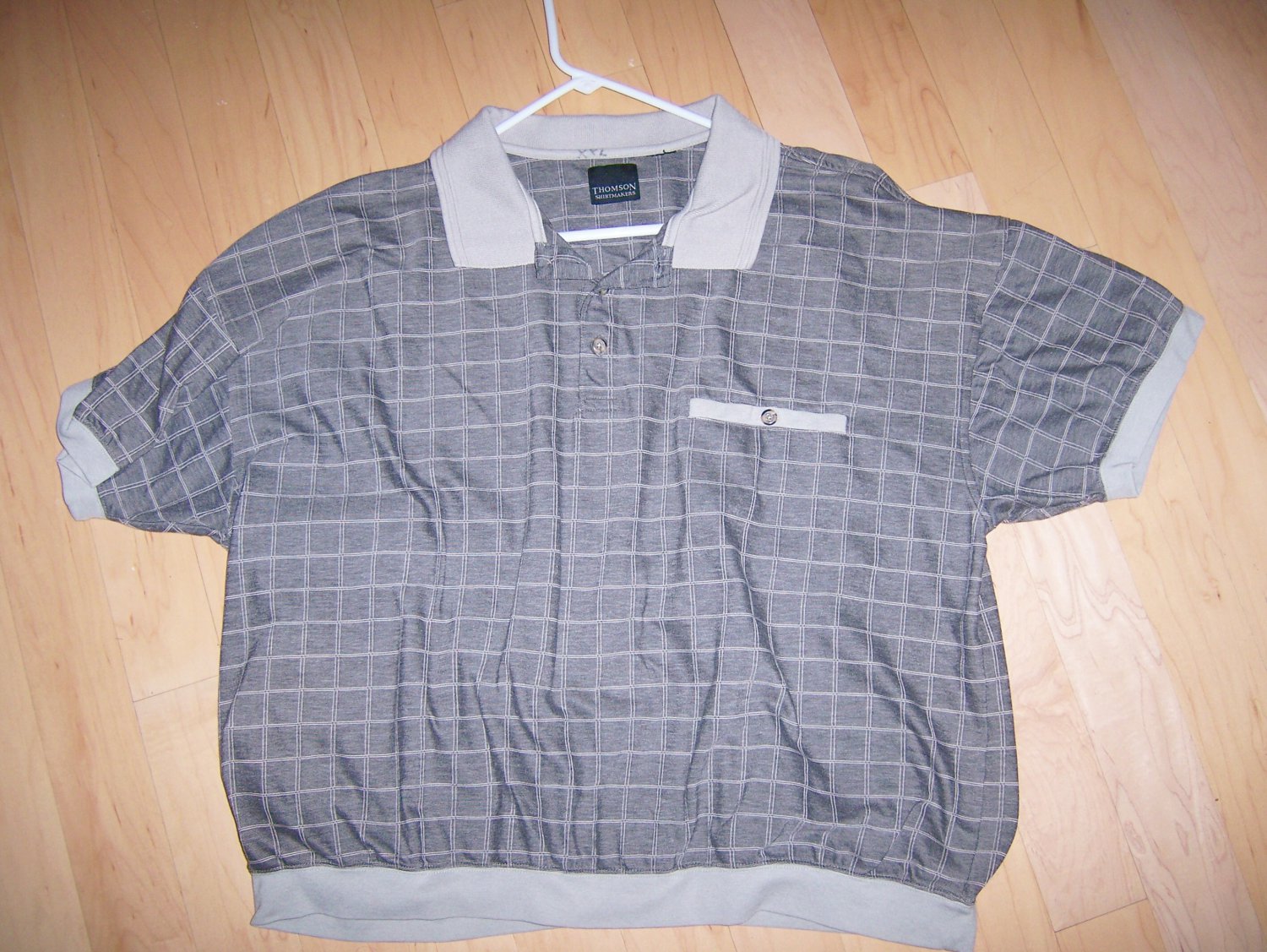 Men's Short Sleeve XXL Grey Polo Shirt BNK1383