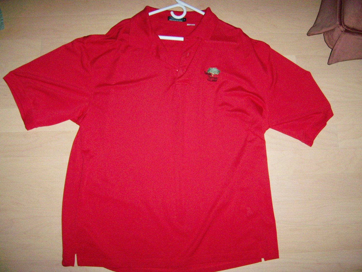 Men's Golf Shirt Red XL By Monterey BNK1389