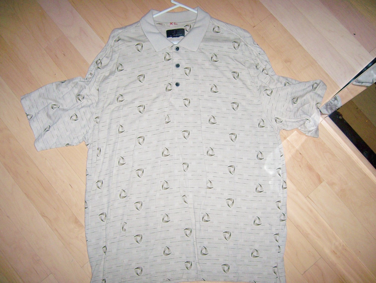Men's Tan Golf Shirt XLTall By JF J.Ferrar BNK1387