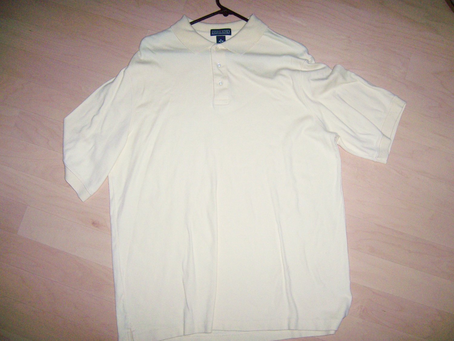 Men's Golf Shirt Yellow XL Tall By Lands End BNK1399