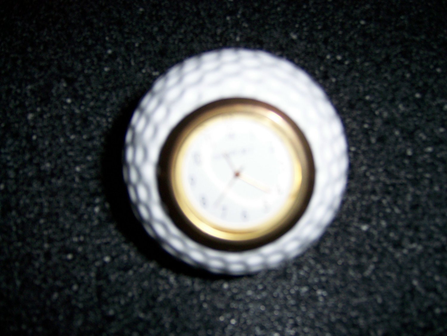 Golf Ball Shaped Clock 3" By Dansport BNK1464