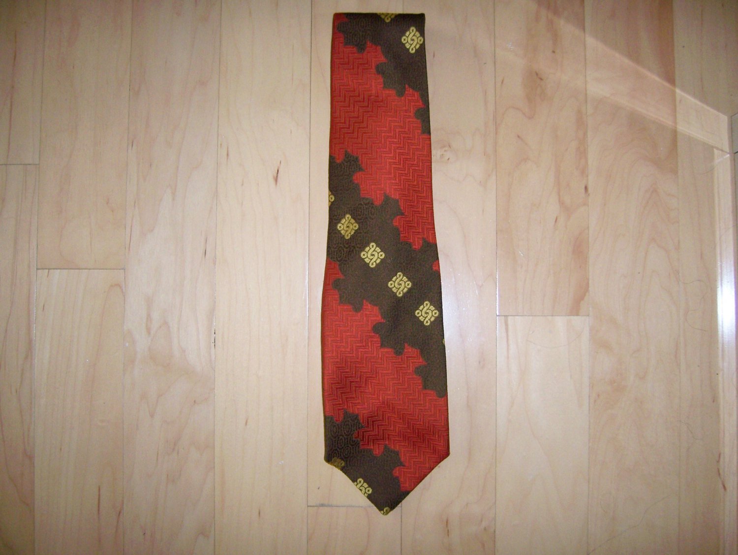 Tie Red/Brown/Gold By Towncraft BNK1487