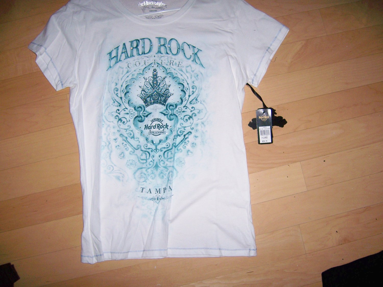 Hard Rock White Couture XL Shirt BNK1550