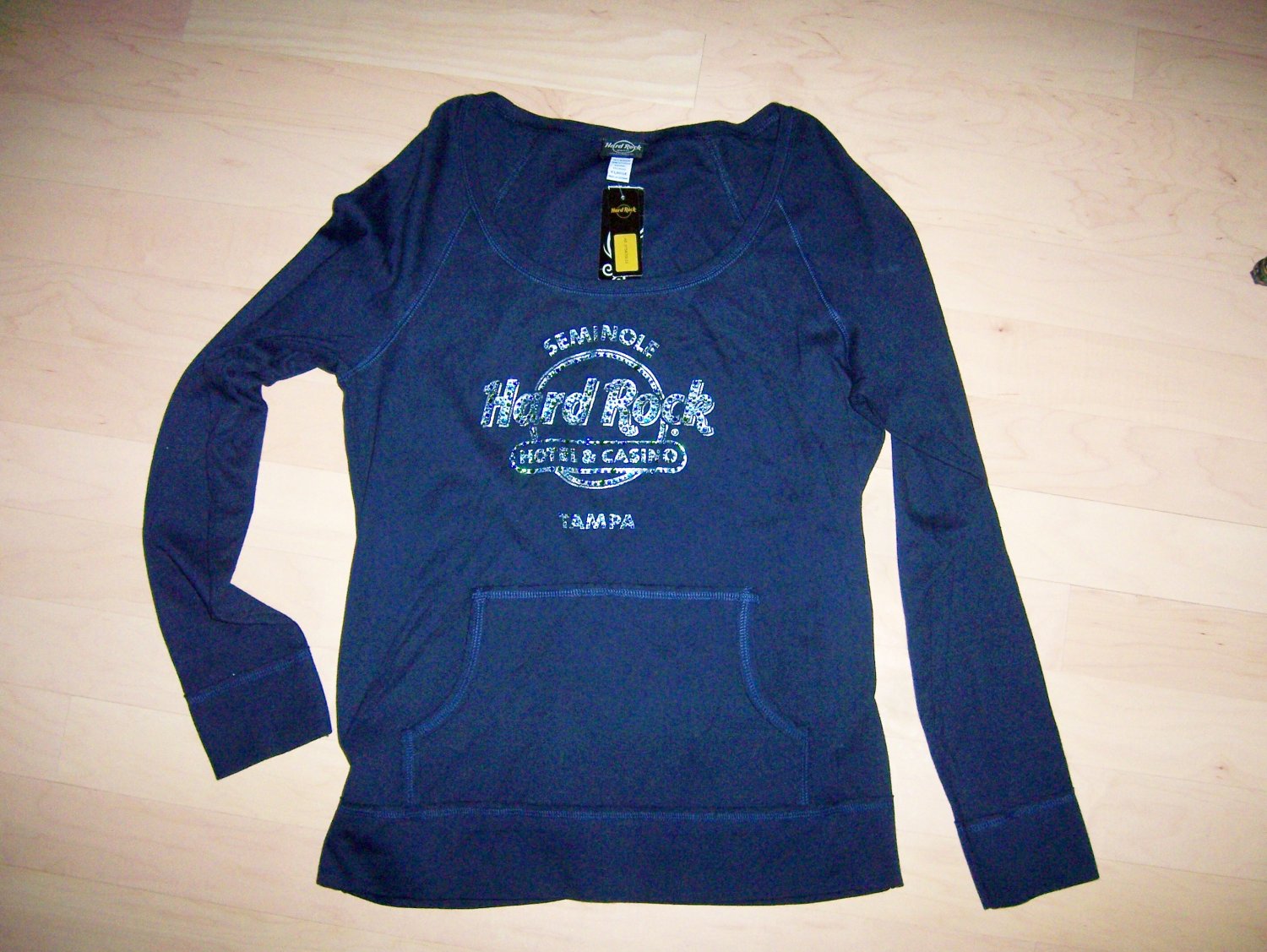 Hard Rock Long Sleeve Shirt With Hands Pouch XL BNK1563