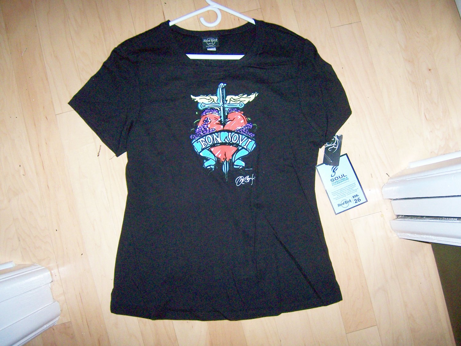 Hard Rock Shirt Black Sig.26 Bon Jovi Series Large BNK1566