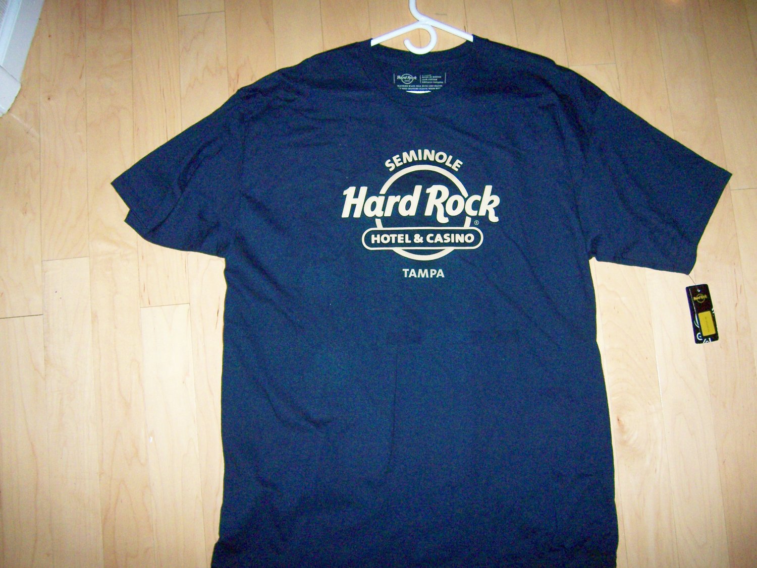 Hard Rock Shirt Black Gold Logo XL BNK1568