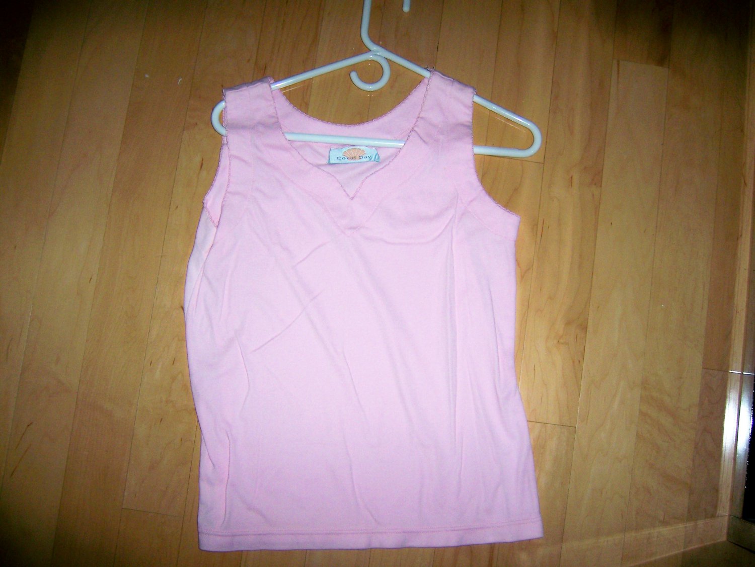 Ladies Tank Top Pink By Coral Bay Cotton Size 10 BNK1621