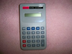 Calculator Hand Held HL-812L With Instructions 2573