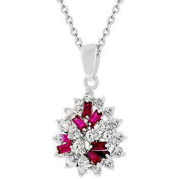 Cluster Of Ruby Pendant