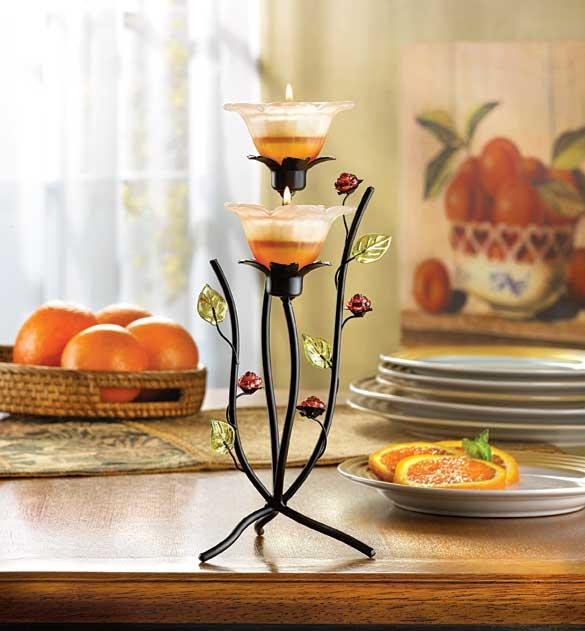 Peonies Tealight Holder