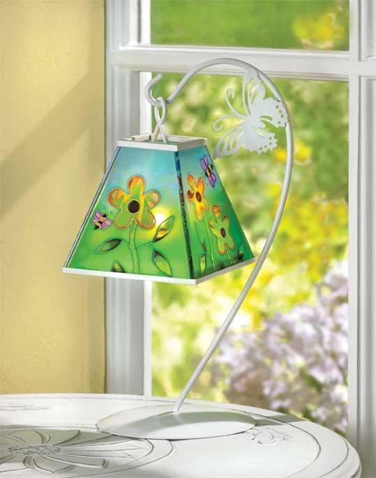 Floral Hanging Votive Lantern