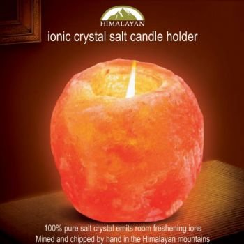 Himalayan Salt Candle Holder - Large