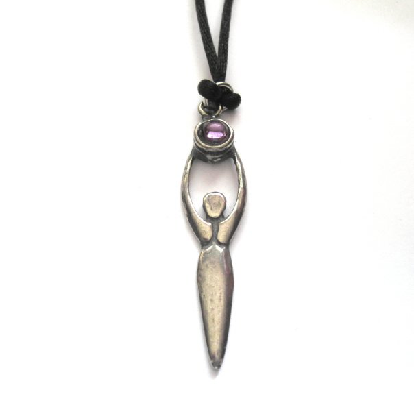 Moon Goddess Amulet Pendant Necklace