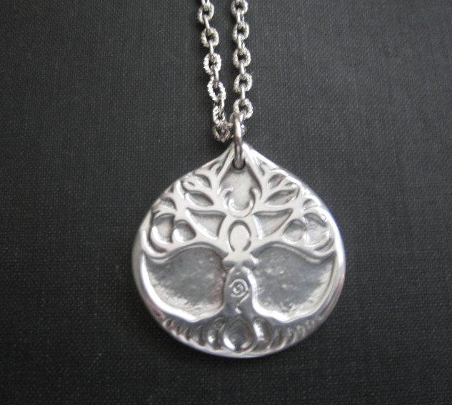 Goddess Tree Amulet Pendant Necklace