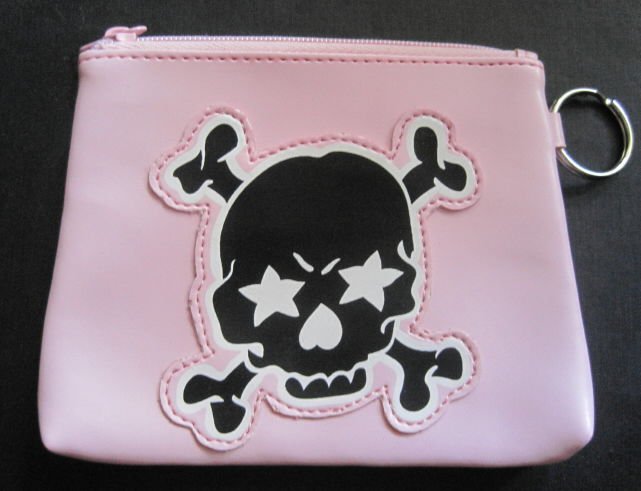 Pink Skull Coin Purse