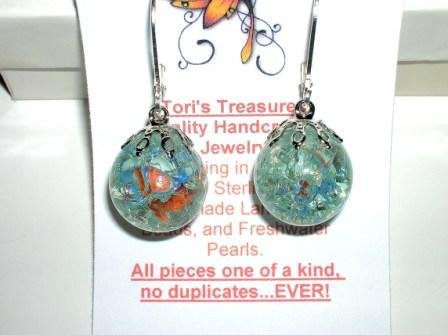 Fried Marble Earrings
