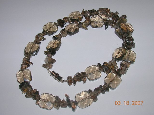 Smoky Quartz Necklace. Very Pretty.