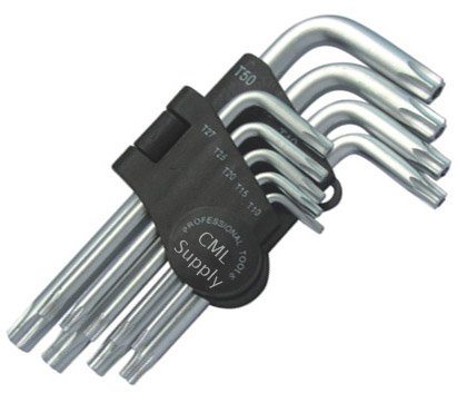 Torx Star Tamper Proof Wrench Security Bit Set 9-pc