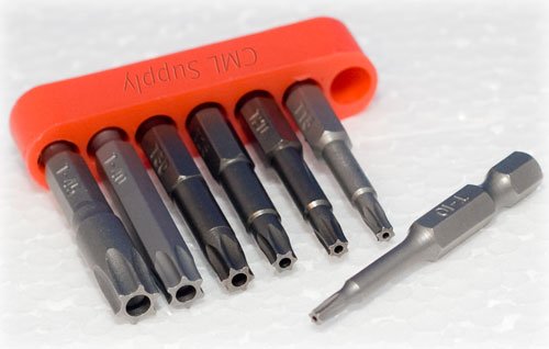 Torx Tamper Proof Star Security Bit Set T10 to T45