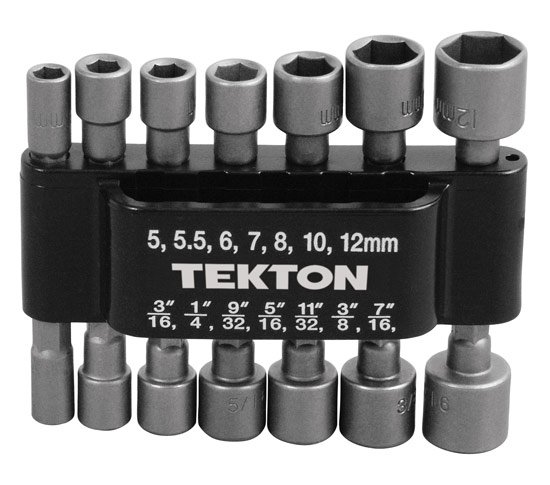 MIT Power Nut Driver Drill Bit Set SAE and Metric 14pcs