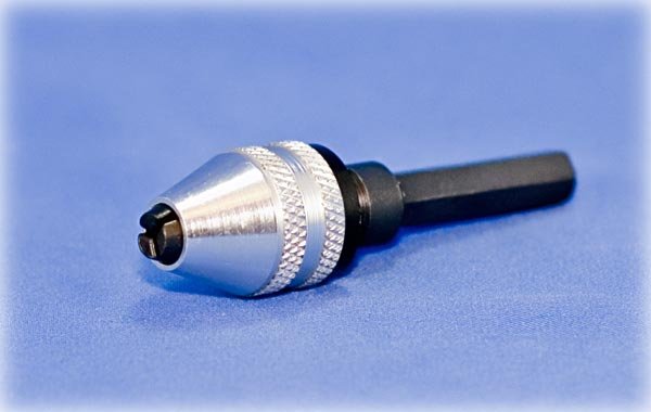 Mini Keyless Chuck 1/4" Shank For Micro Drill Bits