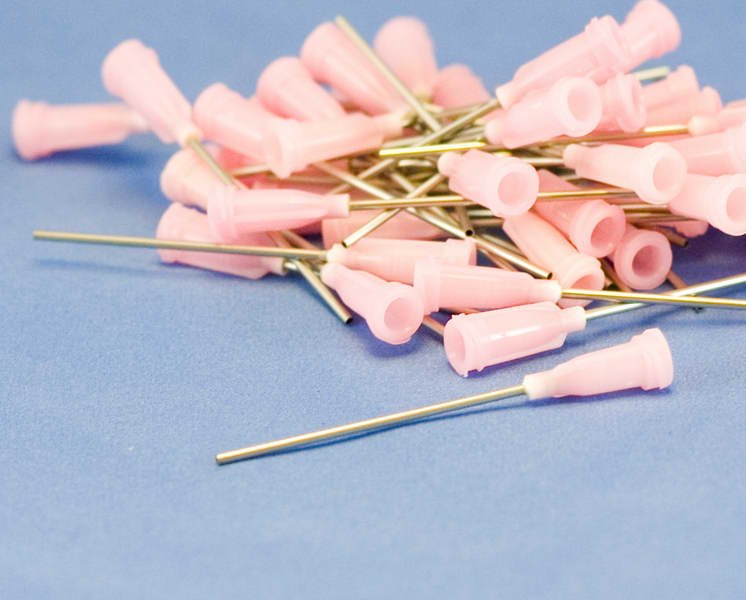 Dispensing Needle 18 ga 0.038id x 1-1/2" Tip Pink 50 pc
