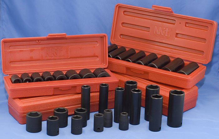 Impact Socket Set 3/8" SAE Metric 4 pack COMBO 36 pcs