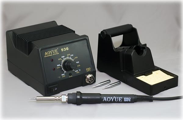 Aoyue 936 ESD Safe Soldering Iron System with 3 tips