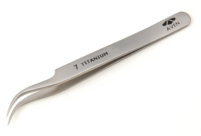 Aven Precision Titanium Tweezers Very Sharp Style 7