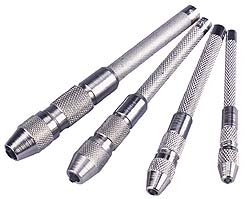 Pin Vise Hand Chuck for Micro Size Drill Bits 4pc Set