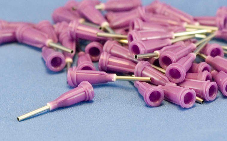 Dispensing Needle 16 ga 0.053id x 1/2" Tip Purple 50 pc