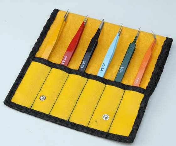 Aven Electronics Precision Tweezers Ez-Pik 6pc set