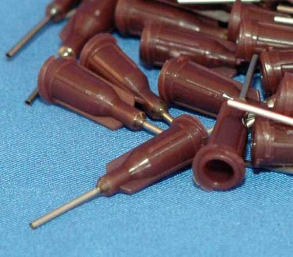 Dispensing Needle 19 ga 0.033id x 1" Tip Brown 50 pcs