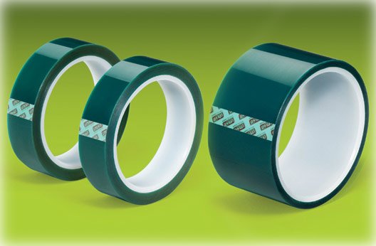 Green Polyester Tape Powder Coating High Temp 1"x72yd