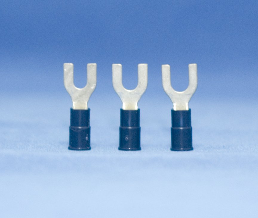 Fork Spade Terminals Blue 16-14 awg #6-8-10 150-pc Kit