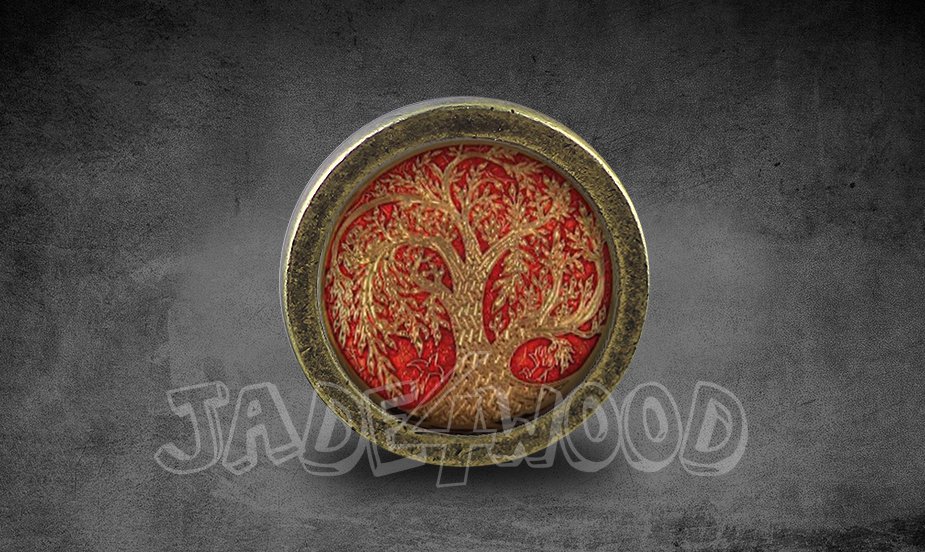 Life of Tree Glass Cabochon Bronze cabinet Dresser Knobs pull / Dresser Pull