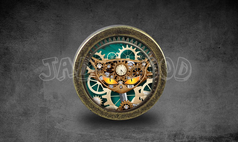 Steampunk Glass Cabochon Bronze cabinet Dresser Knobs pull / Dresser Pull