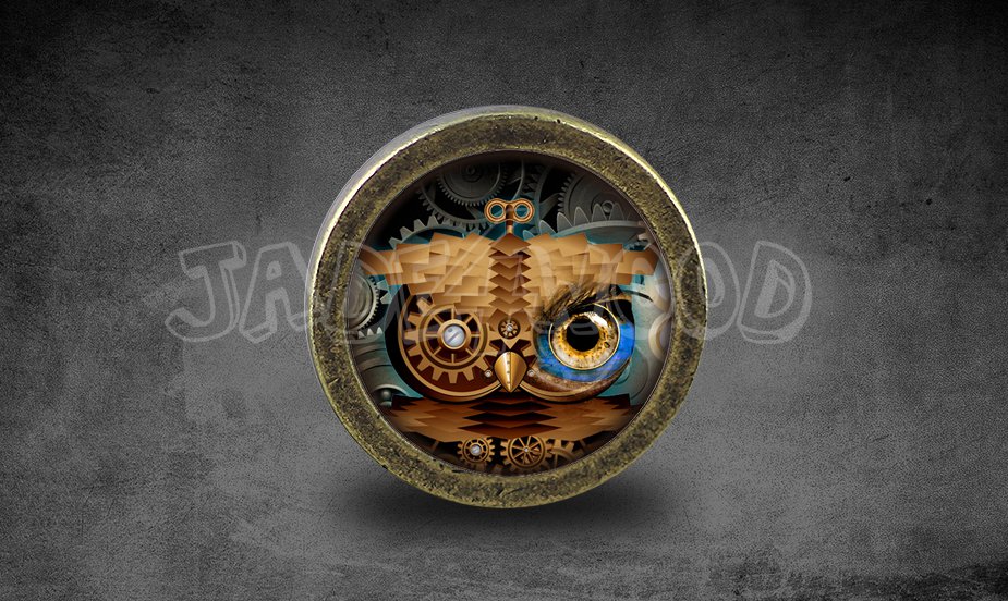 Steampunk Glass Cabochon Bronze cabinet Dresser Knobs pull / Dresser Pull