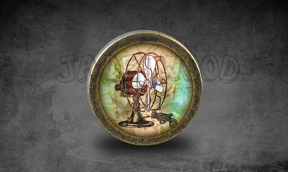 Steampunk Glass Cabochon Bronze cabinet Dresser Knobs pull / Dresser Pull