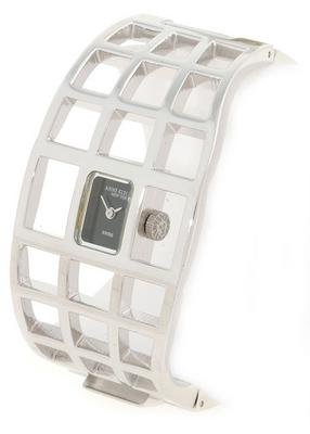 Anne Klein New York Women's Swiss Silvertone Cuff Bangle Watch