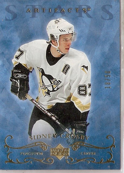 2006/07 Upper Deck Artifacts Sidney Crosby Gold 18/50